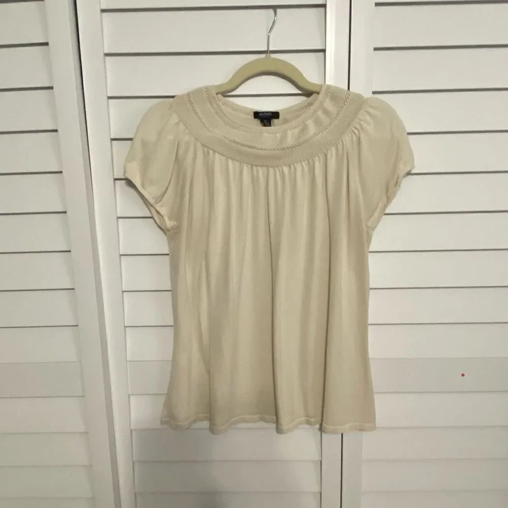 Elegant Cream Women's Top